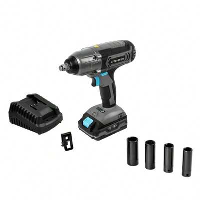 Cecotec Chave de impacto sem fio CecoRaptor Impact 2020 Ultra. Bateria de 20 V e 2000 mAh, Velocidade sem carga 2300 RPM, Taxa de impacto 3000 BPM, Torque máximo 400 NM, Mandril de perfuração ✅ Entrega 24/72h para Espanha (península)
