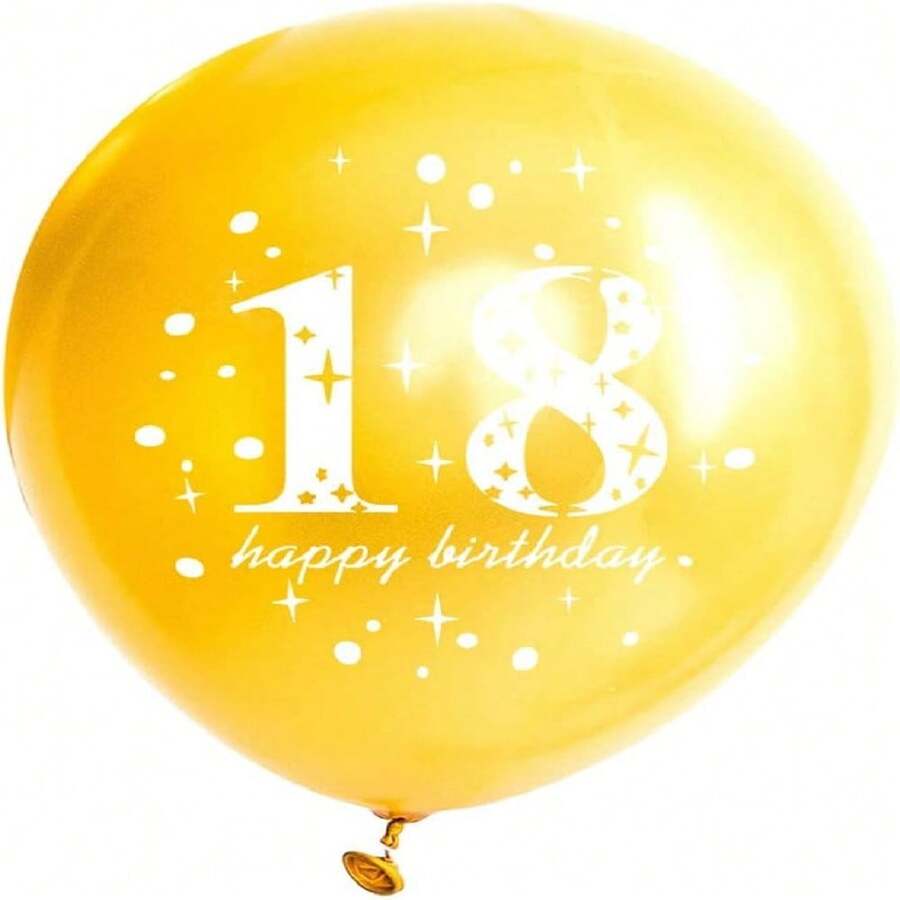 18th Birthday Balloons Gold And Black 18th Birthday Decorations For