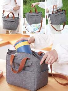 1 Túi đựng cơm trưa đeo chéo, Túi đựng cơm trưa dung tích lớn, Túi đựng cơm trưa thắt lưng Túi đựng cơm trưa cách nhiệt: Giữ thức ăn lạnh hoặc ấm, Có thể tái sử dụng, Chống rò rỉ, Không thấm nước, Hoàn hảo cho Du lịch công tác, Ngoài trời, Đi bộ đường dài, Cắm trại - Nhiều màu - Xem 3