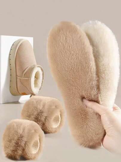 1 para ciepłych grubych wkładek polarowych - miękkich i wygodnych, odprowadzających wilgoć i odpornych na zapachy, puszystych i ciepłych, idealnych na zimę dla kobiet i mężczyzn, trampek, butów codziennych