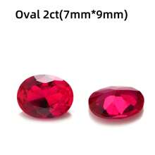 One 100% Lab Grown Ruby Various Shapes Gemstone For Charms Advanced Jewelry Making Materials(The Size Is Based On The SKU Image)