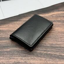 1PC Bàn chải chống trộm cho nam Chống khử từ RFID Túi đựng thẻ hợp kim nhôm Túi đựng thẻ ngân hàng Gói thẻ ngân hàng Hộp đựng thẻ tín dụng Bảo vệ Túi đựng thẻ chống từ, Kẹp thẻ ví kim loại bật lên tự động - Nhiều màu - Xem 8