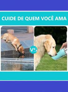 Portable Water Fountain Bottle For Dogs Cats Pets - màu xanh lá - Xem 5