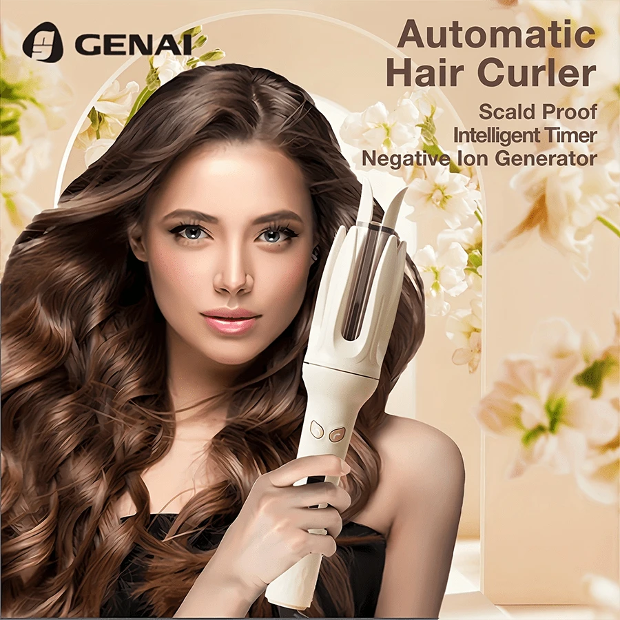 Spin And Curl, Automatic Hair Curling Iron For Healthy & Shiny