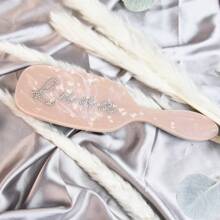 Cepillo de pelo personalizado, cepillo de pelo rosa personalizado, regalo para dama de honor, regalo de cumpleaños para niña, cepillo de pelo con nombre de piedras de Rhinestone personalizadas, cepillo rosa personalizado, cepillo de pelo personalizado, cepillo de pelo desenredante grabado, multifuncional, ornamental, letra, exquisito, elegante, vintage, único, personalizado, personalizado, ideal para ella, novia, abuela, para aniversarios, para bodas, multifuncional, ornamental, letra, unicolor, exquisito, elegante, vintage, moderno, colorido, ocio, básico, casual, suave, único, personalizado, personalizado, ideal para ella, novia, él, amigos, peines personalizados, estilo casual de la calle - Multicolor - Ver 18