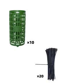 Tree Trunk Guard, Round Flower Fence Animal Barrier Plant Protection Cage, Used To Protect Bark From Rodent Damage (Comes With Zip Ties) - Multicolor - View 13