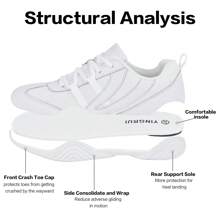 Cheer Shoes Women Cheerleading Dance Shoes Tennis Athletic Flats Walking Sneakers For Girls White - trắng - Xem 5