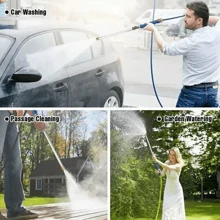 Hydro Jet High Pressure Power Washer Water Spray Gun Nozzle Wand For Car Garden - Blue - View 4