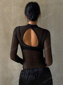 Sexy Mesh See-Through Bodysuit, Spring/Summer New Arrival