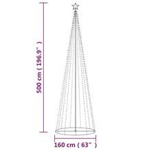 Warm White Christmas Cone Tree 5ft X 16ft With 732 Lights Holiday Decorative Outdoor Display