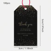 100个定制精致婚礼迎宾礼品标签，翠绿植物图案，可定制婚礼回礼标签，个性化感谢礼品标签，适用于婚礼、生日、新娘送礼会等场合，装饰性强，可重复使用，多功能，时尚精致，高品质，可定制，个性化，独特，适合送给儿子、女儿、学生、员工、办公室、茶室、学校、家庭等，营造温馨氛围，家居生活用品，定制婚礼工艺品，节日日历，家居生活用品 - 彩色 - 查看 31