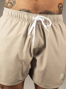 Kit 2 Men's Beach Shorts Tactel Lightweight Casual Training Daytime Soft Comfortable Summer Fashion - trắng - Xem 8