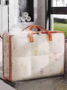 Extra Large PVC Storage Bags With Zipper And Handles, Waterproofing Moving Bags, Large Capacity Heavy-Duty Tote Bags For Moving, Space-Saving Foldable Bags For Quilts, Blankets And Bedding Drawer Wardrobe Organizer Divider Clothes Bin Bag Clothes For Home Bedroom/Back To School/Dorm/For Underwear/Packing Essentials/Cover For Clothes Storage Clothing Storage Box Storage Bins For Bedroom For Blankets Beddings Comforter Pillow Toys