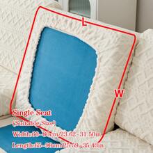 1pc Thick Reversible Plush Sofa Seat Cushion Cover, Modern Simple Style, Soft & Skin-Friendly, Pet-Proof & Anti-Scratch, Suitable For L-Shaped Combination Sofa And 1/2/3/4-Seater Sofa (Sold Individually) - Beige - View 15