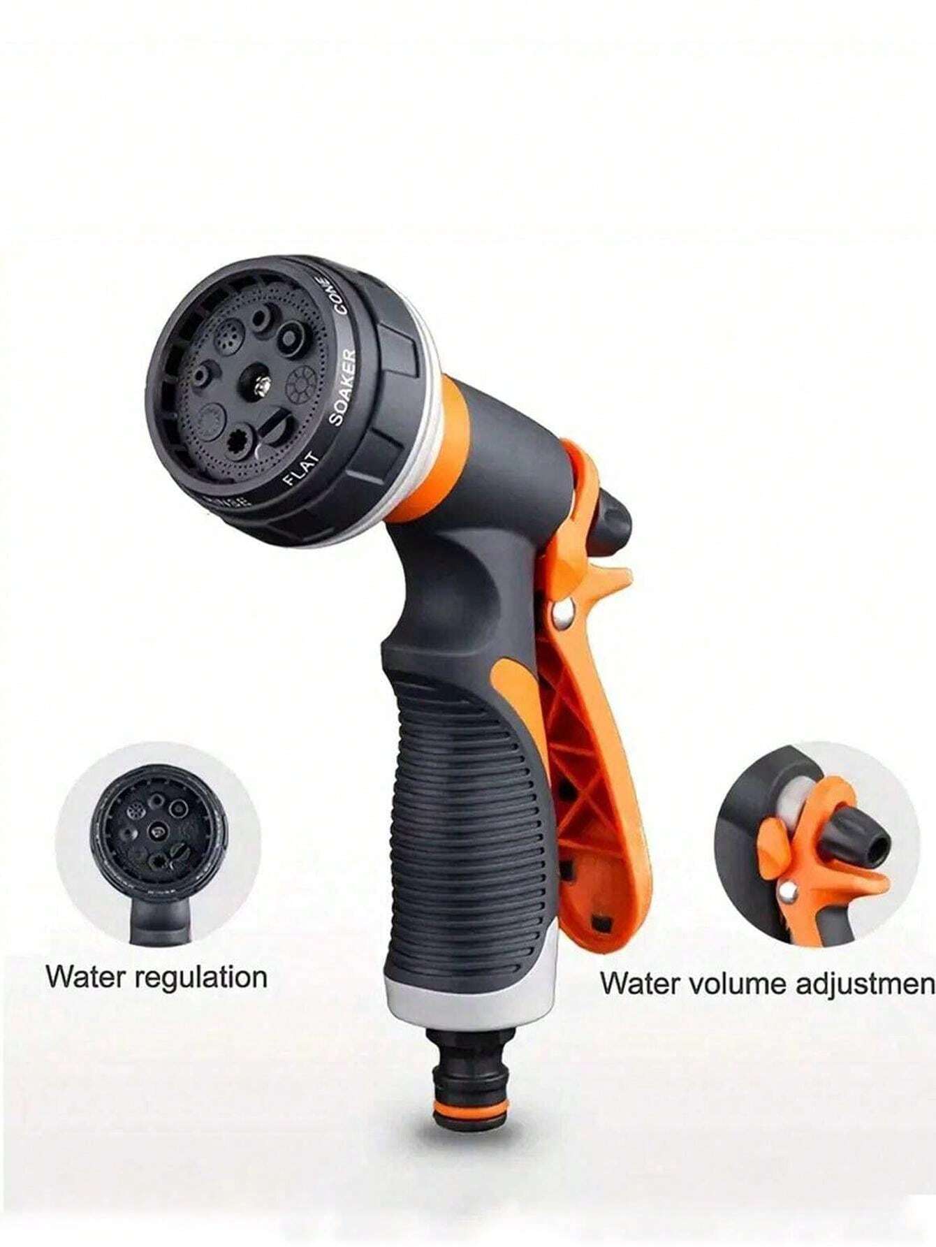 1ps New Garden And Car Wash HighPressure Water Gun Durable 8Function