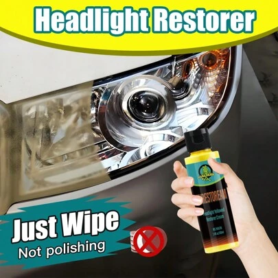 Car Headlight Restoration Fluid Automotive Headlight Oxidation Yellowing ScratchesRemover Repair Cleaning Paste Remove Oxidation Headlight Polish Liquid