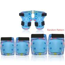6 件儿童运动防护套装，手掌 *2+ 肘部 *2+ 膝盖 *2，儿童学校轮滑防护，儿童加厚运动防护，滑冰/滑板/滑雪/骑自行车 - 彩色 - 查看 12
