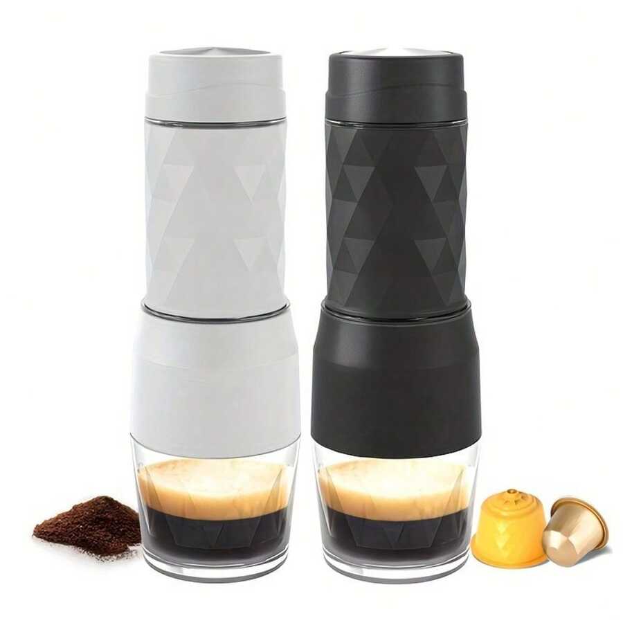 3 In 1 Portable Coffee Machine Manual Capsule Espresso Machine For