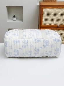 Túi xách Boston in hình gấu - Túi tote đựng tã và đồ dùng thiết yếu cho bé có sức chứa lớn đa năng có dây đeo vai, thích hợp cho trẻ sơ sinh đến thanh thiếu niên và người lớn - Màu xanh lam - Xem 9