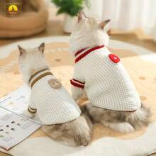1PC Quần áo chó mèo mùa đông dày Bichon Puppy Quần áo thu đông Áo len gấu Acrylic mới Quần áo mèo cưng - Nhiều màu - Xem 8