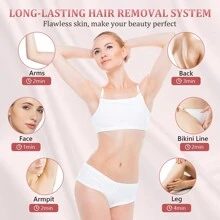 IPL Laser Hair Removal Device, Painless Permanent Hair Removal Throughout The Body, Freezing Point Hair Removal Device - Xem 4