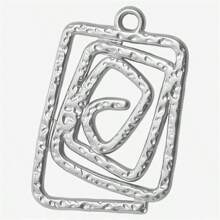 5pcs High-End Fashionable Multipattern Stainless Steel Gold And Silver Sunburst Geometric Pendant Ring Charms, Suitable For DIY Jewelry Making Necklace Bracelet Earrings