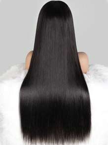 200% Density  Lace Front Wigs Human Hair 30 Inch 13x4 HD Lace Front Wigs Human Hair Pre Plucked Glueless Wigs Human Hair For Women Straight Lace Frontal Wigs Human Hair Natural Color - 黑色 - 查看 7