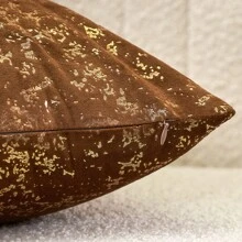 1 件双面巴洛克风格金箔天鹅绒印花垫套，无填充物。天鹅绒面料采用金箔印花工艺，光泽柔软。适用于沙发、长沙发、床、汽车、椅子、靠窗座位、双人沙发、客厅、卧室、地板、长凳、办公室、咖啡厅等。 - 棕色-金色 - 查看 8