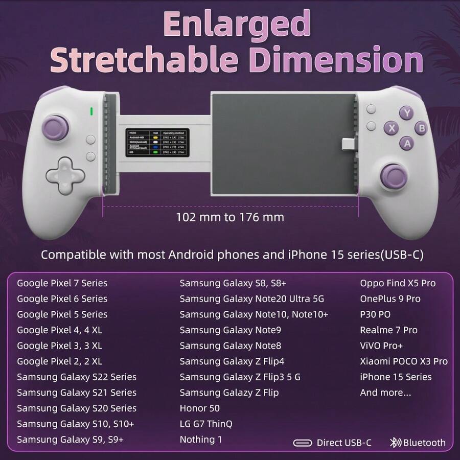 AOLION Mechanische Gamecontroller mit DoppelHallTasten und Rückseiten