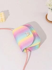 Mini Printed Butterfly Embellishment Shells Crossbody Bag - Multicolor - View 7