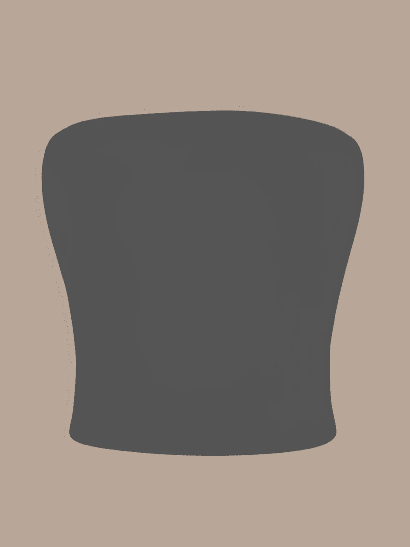 Women's Strapless Tube Top, Basic Double Layer Of Suplex, Slim Fit, Strapless Shaper - 灰色 - 查看 1
