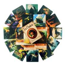 Le Claire Lenormand 神谕卡 | 便携尺寸，36 张卡片 | 占卜游戏 | 符文塔罗牌，圣诞节，游戏礼物，流行棋盘游戏，英文卡牌，经典塔罗牌占卜和桌面游戏 | 派对占卜游戏，高品质卡片材料，适合 14 岁以上儿童 - Le Claire Lenormand - 查看 8