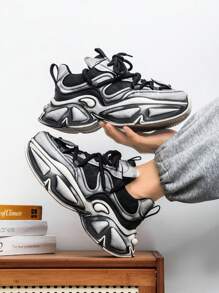 Men's Shoes 2024 New Air Mesh Shoes Men's Casual Sports Shoes Men Platform Daddy Shoes Men Fashion Light Running Shoes Men Dark Combat Shoes Men 39-44