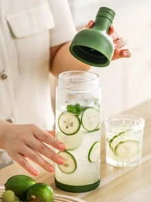 800/1000ML Glass Cold Brew Tea Bottle - Multiple Colors, Large Capacity Home & Outdoor Use, Cold Infuse Tea Cup, Juice, Suitable For Bubble Tea, Iced Coffee, Tea - Multicolor - View 5