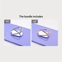 Luxuriöser Metall-Mobilring-Halter - 360° Drehung, perfekt für Männer & Frauen - TV-Serien Uhren & Handyzubehör kompatibel mit iPhone, Android-Handy, Geschenk zum Geburtstag, für Familie, Freunde Fingerring-Halter, Handygriff