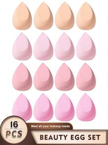 5pcs/10pcs/15pcs/25pcs/30pcs/40pcs/50pcs/Pack Makeup Sponges, Multicolor Makeup Sponge For Foundation Blending, Liquid/Cream/Powder Seamless Smooth Beauty Sponge, Latex-Free Hypoallergenic Dual Use Foundation Puff, Suitable For All Skin Types - Multicolor - View 13