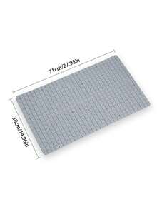 Thảm chống trượt phòng tắm vuông đơn giản cho bồn tắm, bồn cầu, nhà vệ sinh, thảm tắm gia đình - kaki - Xem 3