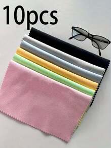 超细纤维清洁布，适用于清洁时尚眼镜、近视眼镜、手机屏幕、相机镜头、液晶电视屏幕，是返校和旅行必备品。 - 彩色 - 查看 12