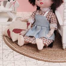 1 件娃娃屋微型地毯，1/6、1/12 比例娃娃屋迷你装饰品，逼真微型家具配件，角色扮演玩具，生日、圣诞节家居装饰礼物 - 彩色 - 查看 3