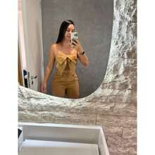 Women's Shorts And Bow Top Set Tailored Elegance: Sophistication And Style In Every Detail - màu đen - Xem 7