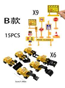 11PCS Mini Construction Vehicle Cake Decoration Set Truck Cake Decoration Construction Birthday Party Supplies 6 Construction Truck Toys 5 Road Sign Decorations,Christmas