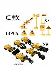 11PCS Mini Construction Vehicle Cake Decoration Set Truck Cake Decoration Construction Birthday Party Supplies 6 Construction Truck Toys 5 Road Sign Decorations,Christmas