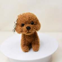 1pc Cute Capybara Plush Doll Pendant With Hanging Chain & Ears For Girls - Light Brown - View 18