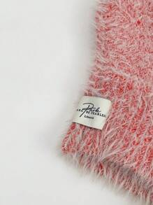 1 chiếc mũ len Balaclava trùm đầu cho nữ, chu vi đầu cực lớn, giữ ấm tai, khăn trùm cổ cho mùa thu đông, mũ len mềm mại thời trang - Nhiều màu - Xem 10