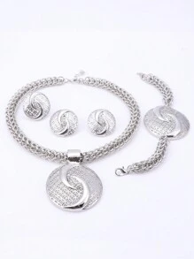 Luxury Dubai Crystal Necklace Jewelry Sets Fashion Nigerian Wedding African Beads Costume Jewelry