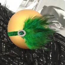 1 件 20 世纪 20 年代女士复古配饰派对/化妆舞会羽毛头带、节日水钻发箍装饰 - A - 查看 2