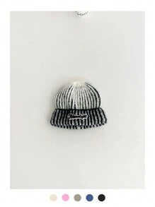 1pc Autumn/Winter New Knit Beanie Hat, Warm Knitted Hat For Men & Women, Street-Style Couple Casual Earmuff Hat, Candy Color College Style, Warm Knit Visor Hat - Multicolor - View 14