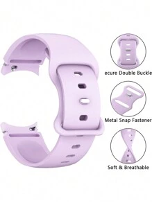 Ensemble de bracelet et étui compatible avec Samsung Galaxy Watch, pour femmes, doux, imperméable, avec boucle à rivets. Bracelet en silicone pour sport + étui en PC brillant incrusté de diamants, résistant aux chocs et aux rayures, compatible avec les séries Samsung Galaxy Watch 4/5/6/7 40MM 44MM