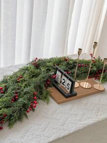 1 Dây leo quả đỏ tuyết tùng Giáng sinh [180cm/70,8in] Trang trí ngày lễ Giáng sinh Halloween Lễ tạ ơn, Chất liệu chống tia UV, Thích hợp cho lối vào bếp ngoài trời Phòng khách Phòng ngủ Khung cửa lò sưởi Trang trí Quà tặng treo tốt nhất - Nhiều màu - Xem 7