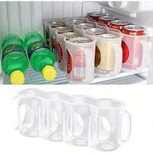 Beer Storage Box, Beverage Rack, Beer Cooler, Beverage Rack, Condiment Can, Beverage Box, Portable Cooler, Beverage Can Sealed Plastic Trash Can, Stackable Refrigerator Soft Drink Can Storage Box - Transparent Beverage Rack, 4 Compartment Storage Box, Suitable For Kitchen And Food Storage Room, Perfect For Countertop And Cabinet, Durable Plastic, Ideal For Beer And Soft Drink Can Organization - Multicolor - View 10